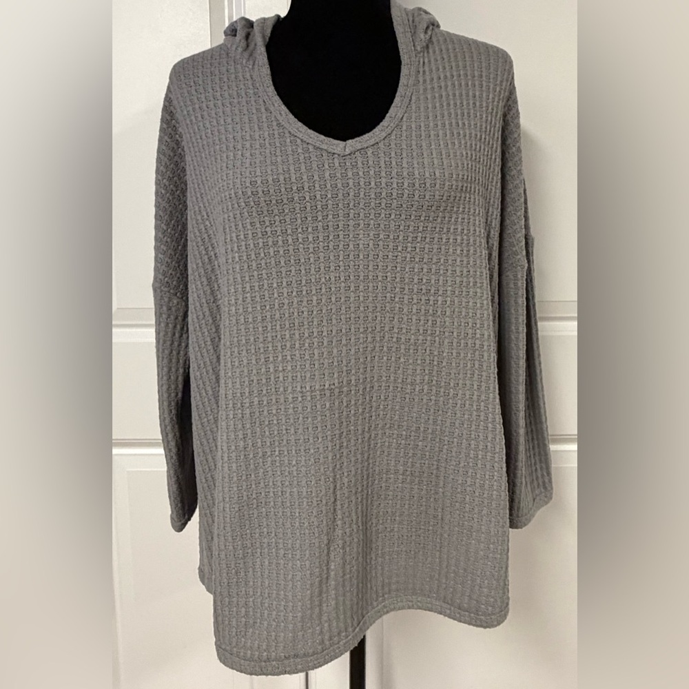 Cupio Waffle Knit Hoodie